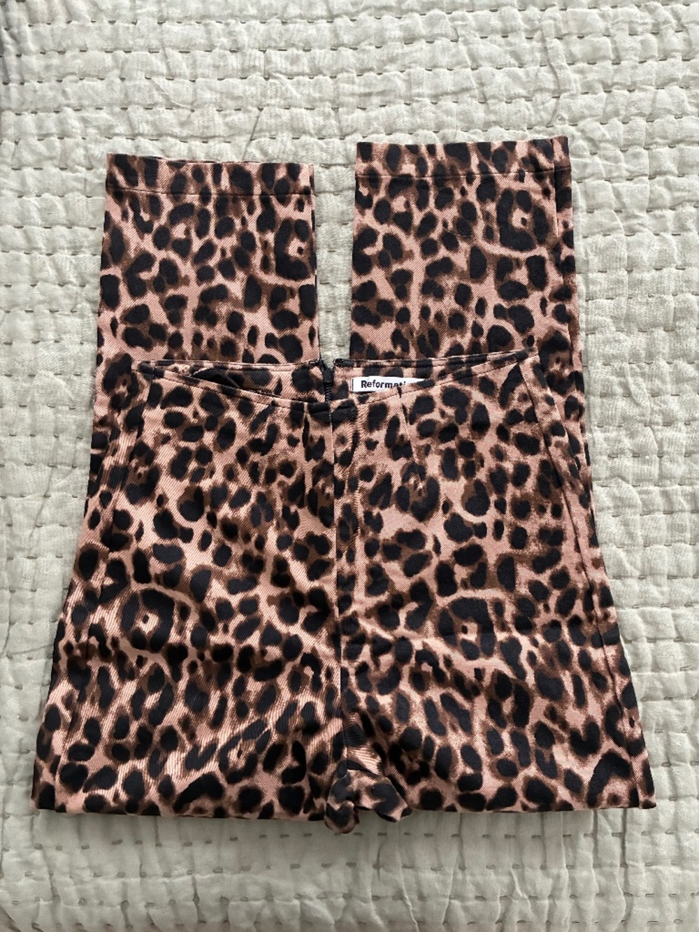 Reformation Marlon Pants Leopard size 4 Petite